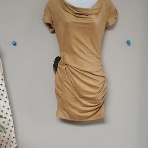 Bebe Microsystems cowl neck dress